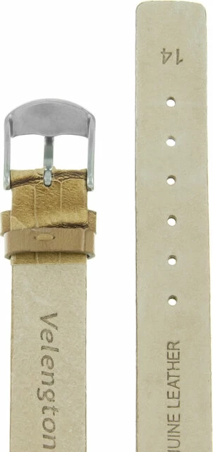 Ремешки velengton 14 св-кор croco-1 сереб заст
