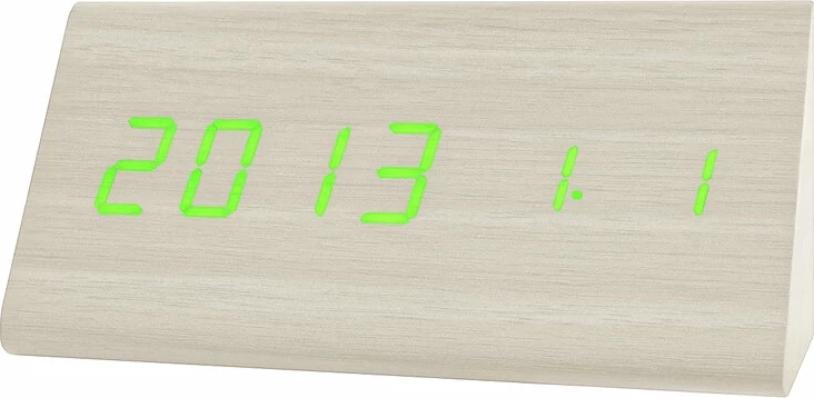 Сетевые часы vst861-4 зел цифры (бел) + usb кабель (без адаптера)