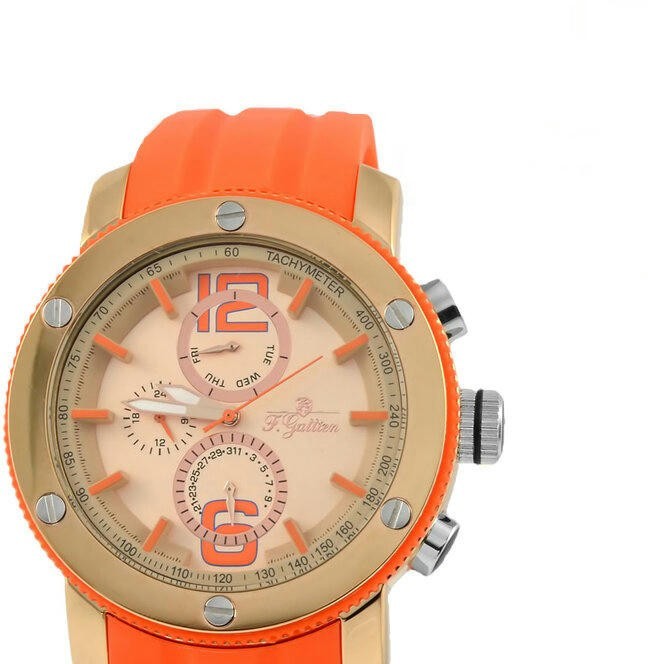 Наручные часы f.gattien С08133 корп-роз циф-оранж рем резин