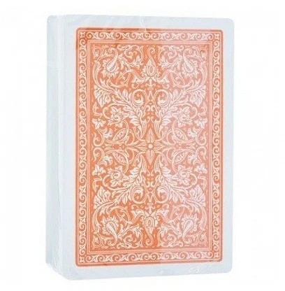 Карты "Fournier 2818 orange" 100% пластик