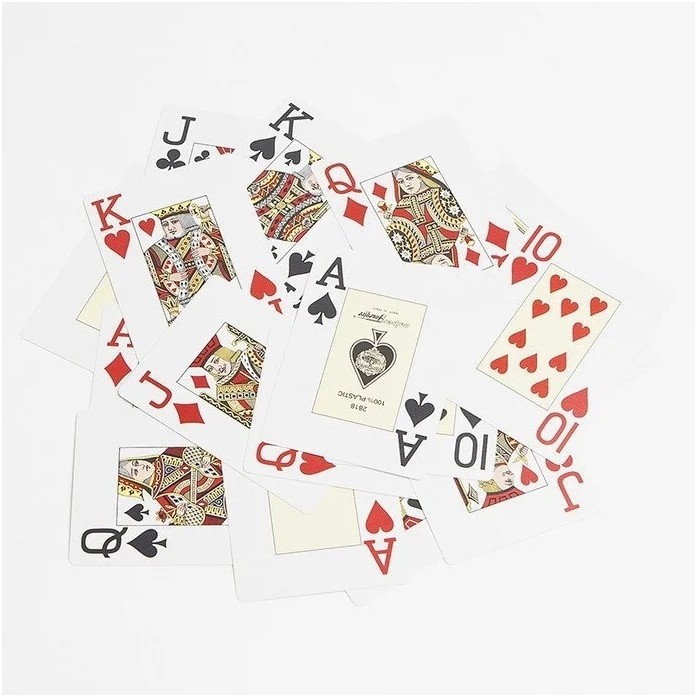 Карты "Fournier 2818 orange" 100% пластик