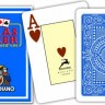 Карты "Modiano Texas Poker" 100% plastic 2 jumbo index blue