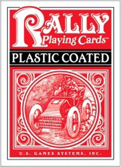 Карты "Plastic - Coated Rally Playing Cards red