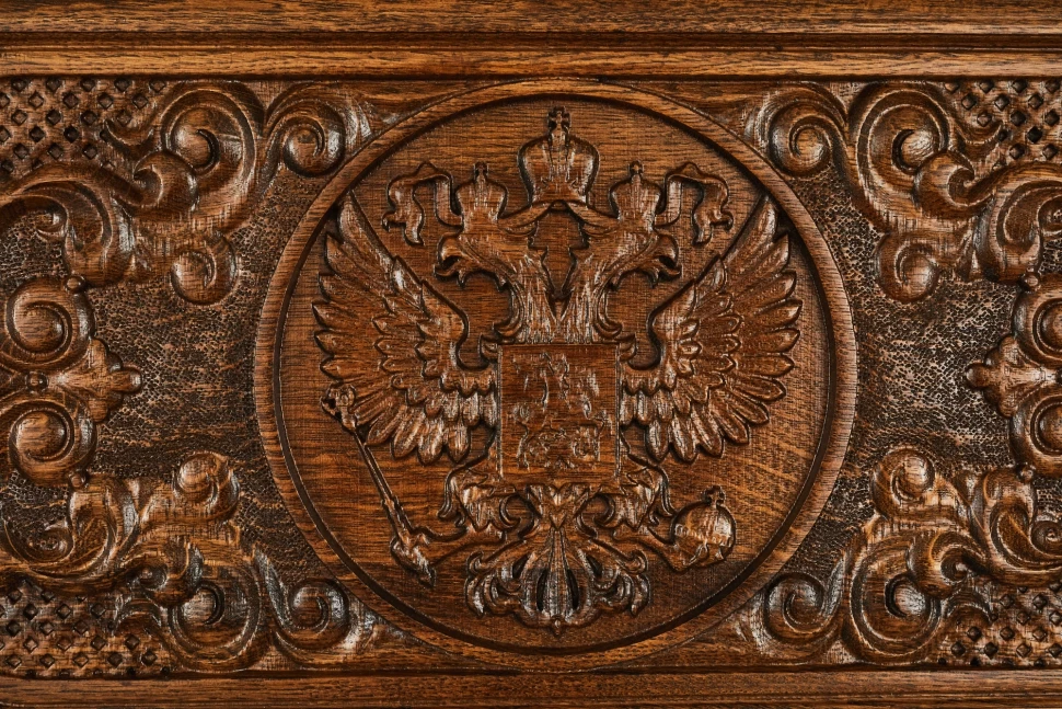 Нарды резные "Герб РФ 2" 50, Mkhitaryan