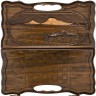 Нарды резные "Арарат" с ручкой 40, Haleyan