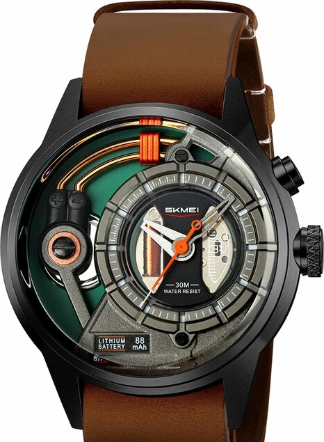 Наручные часы skmei 2333bkbn black/brown