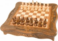 Шахматы резные в ларце 50, Haleyan