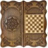 Нарды резные "Тёмный Узор 1" 50, Mirzoyan