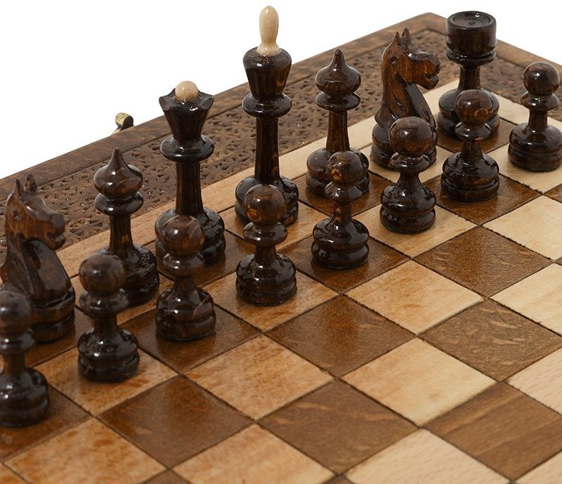 Шахматы + Нарды резные 30, Haleyan