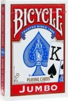 Карты "Bicycle Rider Back International Jumbo Index Red"