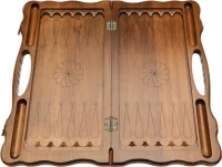 Нарды резные &quot;Лошадь&quot; с ручкой 60, Haleyan