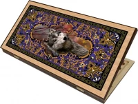 Нарды + Шашки Сирия Волк малые (Россия, дерево, 40 см), Partida