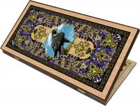 Нарды + Шашки Сирия Сокол малые (Россия, дерево, 40 см), Partida