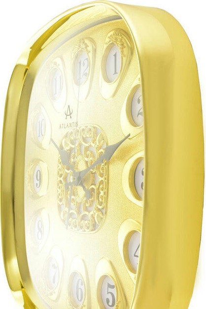 Настенные часы atlantis d627j gold