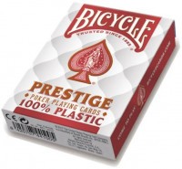 Карты &quot;Bicycle Prestige Rider 100% Plastic Jumbo red&quot;