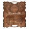 Нарды резные "Бесконечность" с ручкой 40, Haleyan