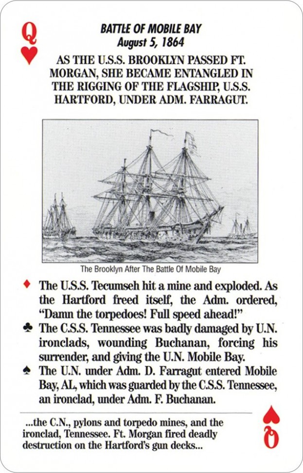 Карты "Famous Battles of the CIivil War Card Game"