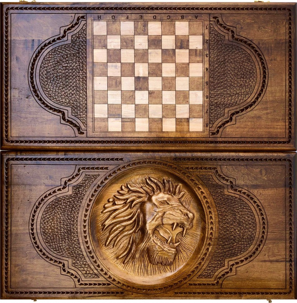 Нарды резные "Лев", Mkhitaryan