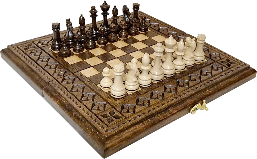 Шахматы + нарды резные "Роял 1" 30, Ustyan
