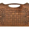 Нарды резные "Бесконечность" с ручкой 50, Haleyan