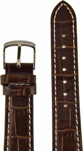 Ремешки velengton 18 кор croco с бел. строчкой сер заст