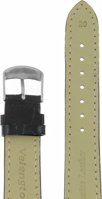 Ремешки velengton 20 чер croco с оранж строчкой-2