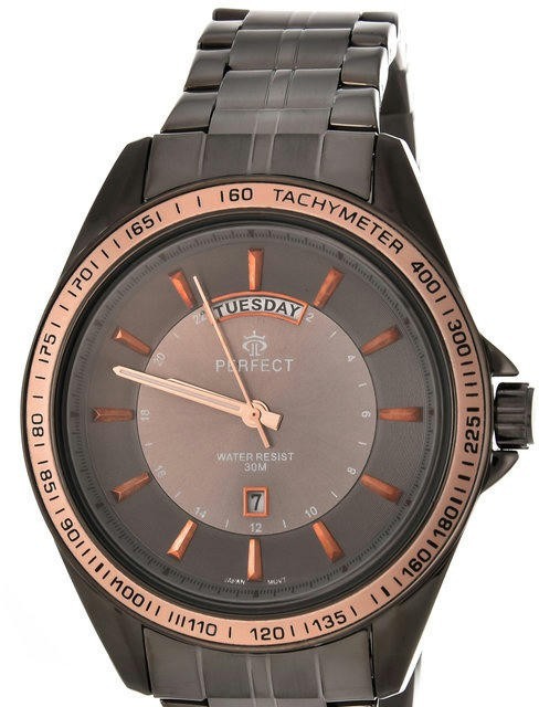 Наручные часы perfect m126-8 корп-ст циф-сер/жел брас