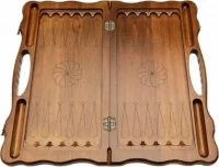 Нарды резные &quot;Лев&quot; с ручкой, Haleyan