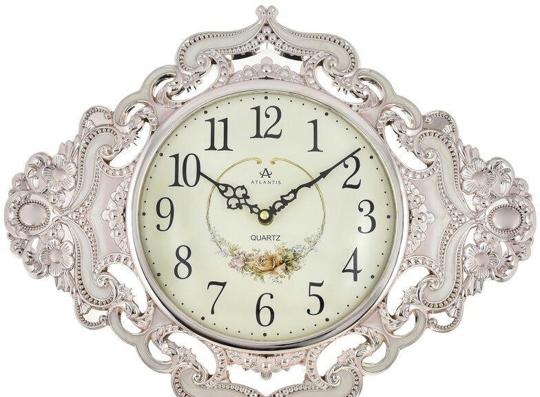 Настенные часы atlantis tld-35202 gold/white