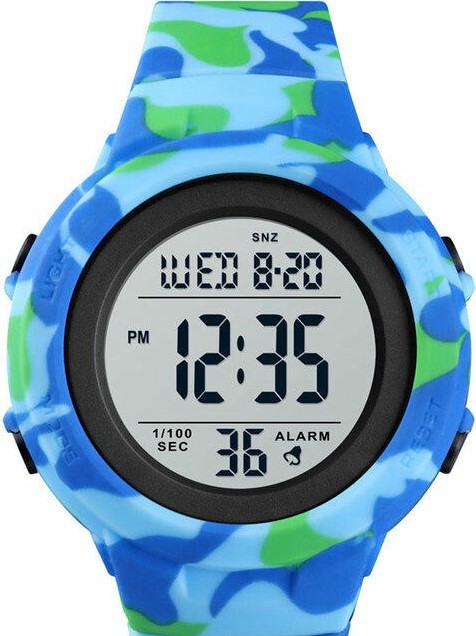 Skmei 1615CMLTBU light blue camouflage