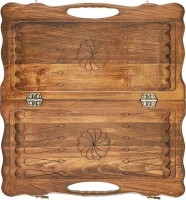 Нарды резные "Всадник" с ручкой 50, Haleyan