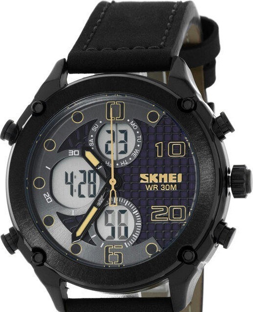 Наручные часы skmei 1975lbkwt black/white leather