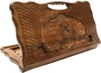 Нарды резные &quot;Охота&quot;, с ручкой, Haleyan