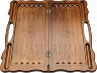 Нарды резные &quot;Охота&quot;, с ручкой, Haleyan