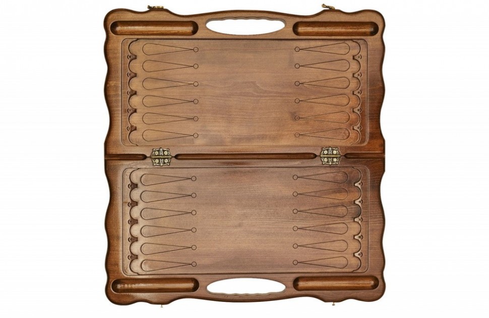 Нарды резные "Корона" с ручкой, Haleyan