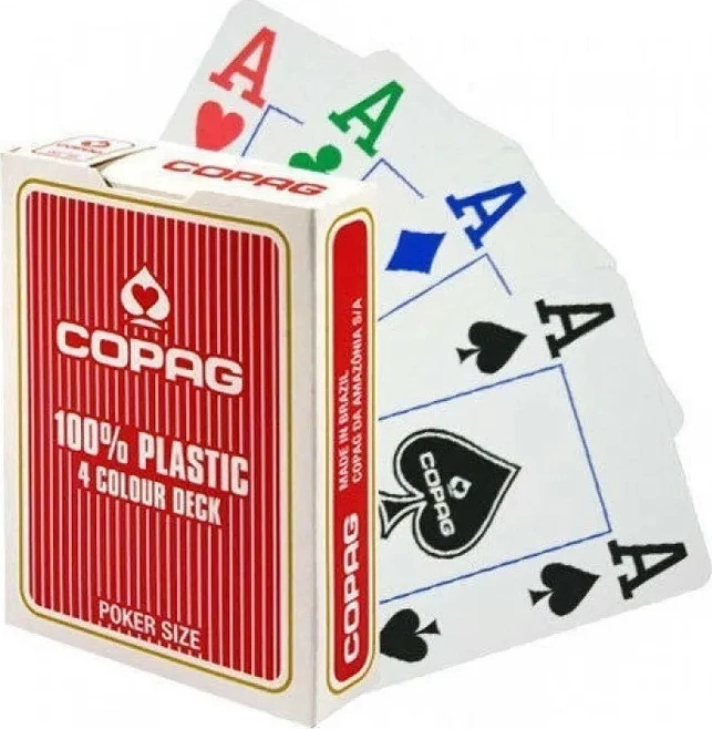 Карты "Copag 4 Colour (red)"