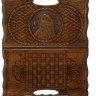 Нарды резные "Орел" с ручкой 30, Haleyan