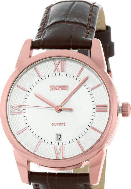 Наручные часы skmei 9261bnsi brown/silver