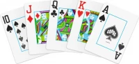 Карты &quot;1546 Elite Plastic Poker Size Jumbo Index red Single deck&quot;
