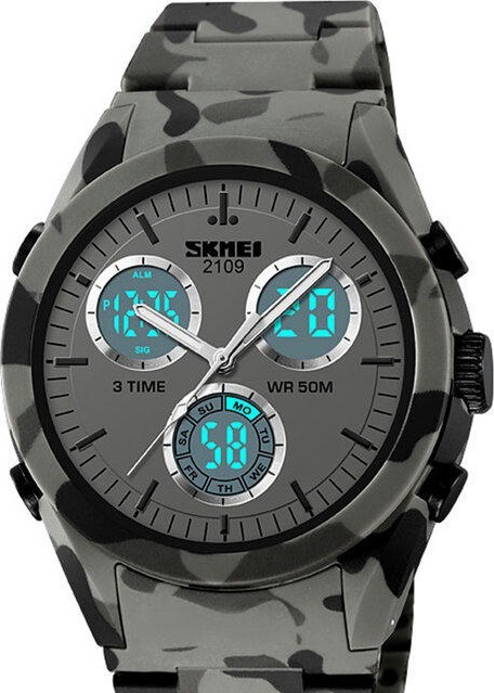 Наручные часы skmei 2109cmgybk gray camo-black