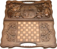 Нарды резные &quot;Эчмиадзин&quot; с ручкой 60, Haleyan