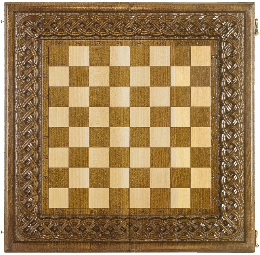 Шахматы + нарды резные "Армянский Орнамент 2" 40, Haleyan