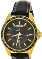 Наручные часы perfect w126 корп-желт циф-чер рем чер