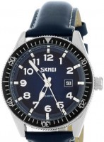 Наручные часы skmei 9232lsibu silver/ blue leather