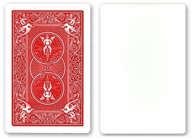 Карты "Bicycle Blank Face Red Back"