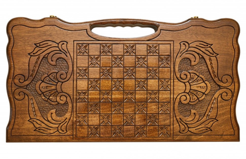 Нарды резные "Всадник" с ручкой, Haleyan