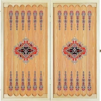 Нарды + Шашки Сирия Зеленые средние (Россия, дерево, 50 см), Partida