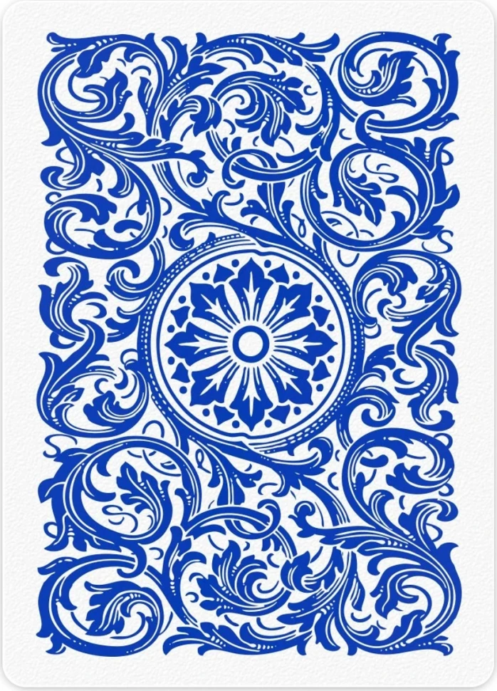 Карты "1546 Elite Plastic Poker Size Jumbo Index blue Single deck"
