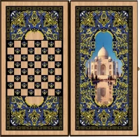 Нарды + Шашки Сирия Тадж-Махал средние (Россия, дерево, 50 см), Partida