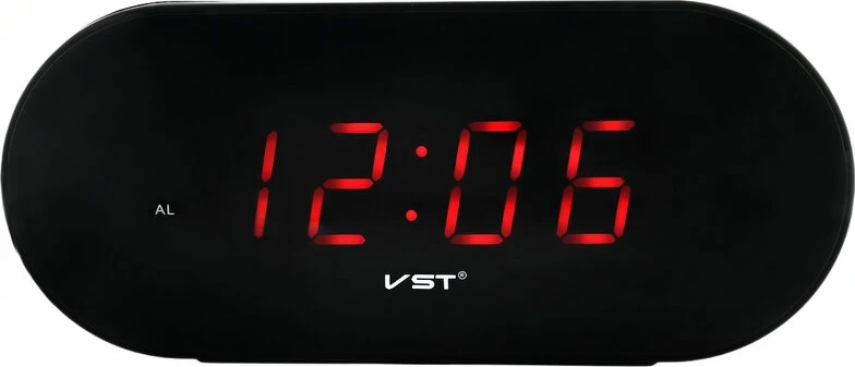 Сетевые часы vst715-1 220В красн.цифры+usb кабель (без адаптера)